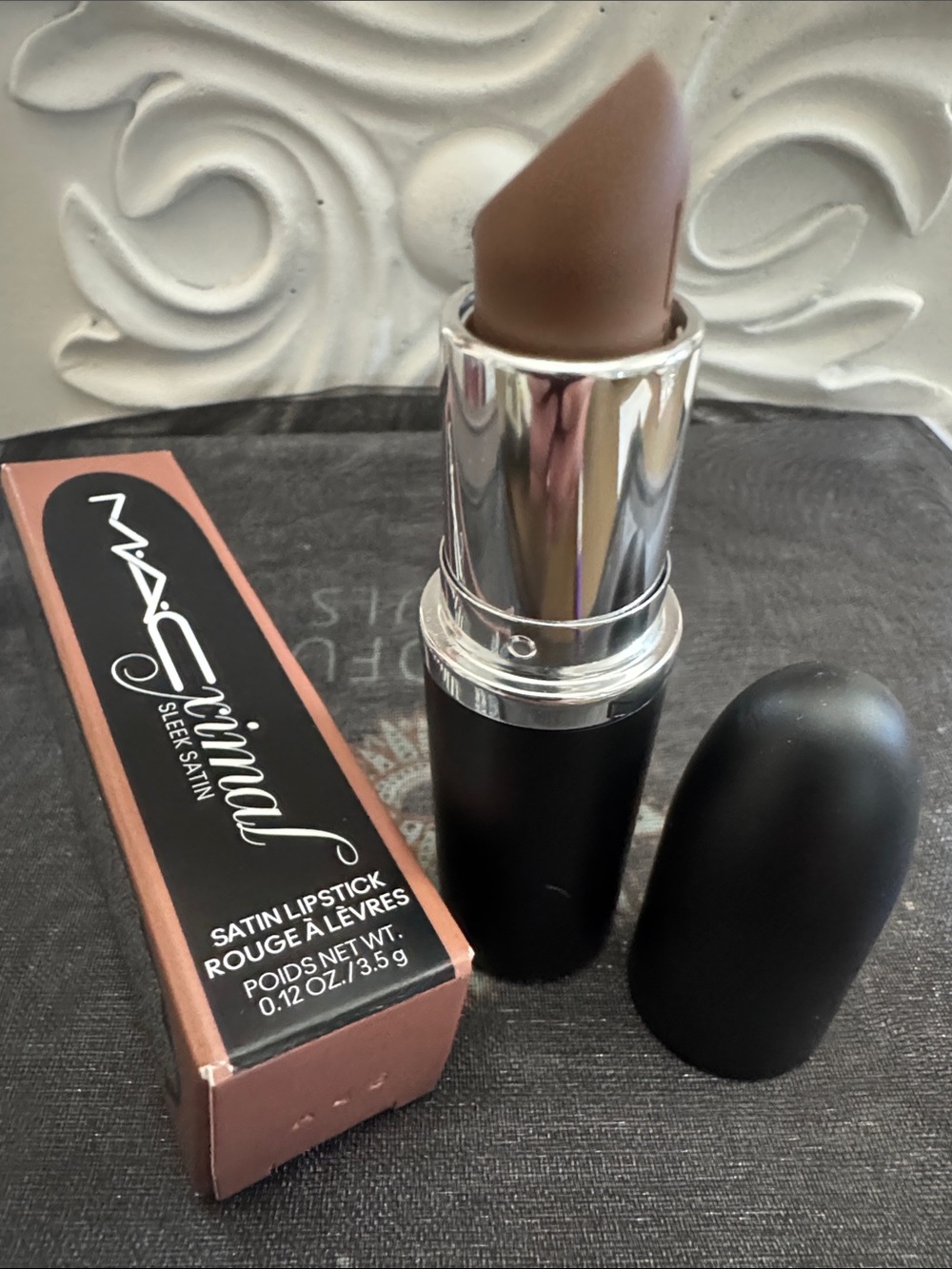 #217 MAC Cosmetics Sleek Satin Lipstick 838 Stone - BRAND NEW IN BOX - Picture 2 of 3